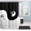 imageJay Franco Star Wars Shower Curtain  Licensed Bathroom Dcor for Kids or Teens with Millennium Falcon  70 x 72 Inch Washable Fabric CurtainMulti  Nightmare Before Christmas