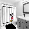 imageJay Franco Star Wars Shower Curtain  Licensed Bathroom Dcor for Kids or Teens with Millennium Falcon  70 x 72 Inch Washable Fabric CurtainWhite  Mickey Mouse