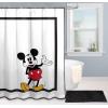 imageJay Franco Star Wars Shower Curtain  Licensed Bathroom Dcor for Kids or Teens with Millennium Falcon  70 x 72 Inch Washable Fabric CurtainWhite  Mickey Mouse