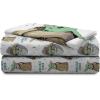 imageJay Franco Star Wars The Mandalorian Curious Child Twin Sheet Set  3 Piece Set Super Soft and Cozy Kids Bedding Features The Child Baby Yoda  Fade Resistant Microfiber SheetsWhite  Mandalorian