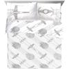 imageJay Franco Star Wars The Mandalorian Hello Grogu Queen Size Sheet Set  4 Piece Set Super Soft and Cozy Kids Bedding  Fade Resistant Microfiber Sheets Official Star Wars ProductWhite  Star Wars