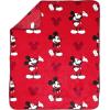 imageJay Franco Star Wars The Mandalorian Plush Throw Blanket  Measures 50 x 60 Inches  Kids Super Soft Fleece Bedding Features Baby Yoda GroguRed  Mickey Mouse