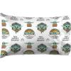 imageJay Franco Star Wars The Mandalorian The Child Twin Sheet Set  3 Piece Set Super Soft and Cozy Kids Bedding Features Baby Yoda Grogu  Fade Resistant Microfiber Sheets Official Star Wars ProductWhite  Mandalorian