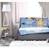 imageJay Franco The Mandalorian Kids Plush 46quot x 60quot Fleece Throw Blanket  Baby Yoda Cozy Fade Resistant for Toddlers to TeensBlue  Bluey
