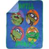 imageJay Franco The Mandalorian Kids Plush 46quot x 60quot Fleece Throw Blanket  Baby Yoda Cozy Fade Resistant for Toddlers to TeensBlue  Tmnt