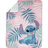 imageJay Franco The Mandalorian Kids Plush 46quot x 60quot Fleece Throw Blanket  Baby Yoda Cozy Fade Resistant for Toddlers to TeensPink  Lilo  Stitch