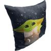 imageNorthwest Star Wars The Mandalorian Pillow 18quot x 18quot Rolling Through The SnowCosmic Force