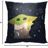 imageNorthwest Star Wars The Mandalorian Pillow 18quot x 18quot Rolling Through The SnowCosmic Force
