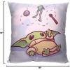 imageNorthwest Star Wars The Mandalorian Pillow 18quot x 18quot Rolling Through The SnowFun With the Force