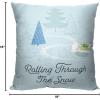 imageNorthwest Star Wars The Mandalorian Pillow 18quot x 18quot Rolling Through The SnowRolling Through the Snow