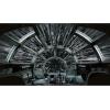 imageRoomMates RMK11412M 2M Hyper Space Peel and Stick Wallpaper Mural105 x 6 ft Black WhiteMillennium Falcon