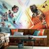 imageRoomMates RMK11412M 2M Hyper Space Peel and Stick Wallpaper Mural105 x 6 ft Black WhiteThe Rise of Skywalker