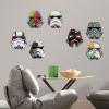 imageRoomMates RMK3591SCS Star Wars Artistic Storm Trooper Heads Peel and Stick Wall Decals
