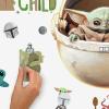 imageRoomMates RMK4477SCS The Mandalorian The Child Peel and Stick Wall Decals GreenTanWhiteGreenBrownGray