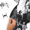 imageRoomMates RMK5097GM Star Wars Classic Peel and Stick Giant Wall Decal with Alphabet for Personalization