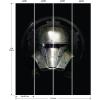 imageRoomMates Star Wars The Mandalorian Helmet Grey Peel ampamp Stick Wall Mural by RoomMates RMK12399M