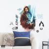 imageRoommates RMK5190GM OBI Wan Kenobi Painted Peel and Stick Wall Decals Blue Black White