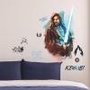 imageRoommates RMK5190GM OBI Wan Kenobi Painted Peel and Stick Wall Decals Blue Black White