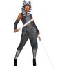 imageSTAR WARS Ahsoka Tano Official Adult Halloween Costume  Jumpsuit with Waist Belt Armbands and Fabric HeadpieceExtra Small