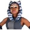 imageSTAR WARS Ahsoka Tano Official Adult Halloween Costume  Jumpsuit with Waist Belt Armbands and Fabric HeadpieceLarge