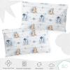 imageSaturday Park Disney Star Wars Droids Pack of 2 Reversible Pillowcase  100 Organic Cotton Double Sided Pillow Cover  GOTS ampamp OekoTEX CertifiedBlue  Star Wars