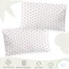 imageSaturday Park Disney Star Wars Droids Pack of 2 Reversible Pillowcase  100 Organic Cotton Double Sided Pillow Cover  GOTS ampamp OekoTEX CertifiedPink  Hearts