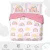 imageSaturday Park Star Wars Dark Side Darth Vader Tech FullQueen Duvet Cover and Sham Set  3 Piece 100 Organic Cotton Duvet Set  GOTS ampamp OekoTEX CertifiedPink  Rainbow
