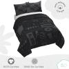 imageSaturday Park Star Wars Dark Side Darth Vader Tech FullQueen Duvet Cover and Sham Set  3 Piece 100 Organic Cotton Duvet Set  GOTS ampamp OekoTEX CertifiedBlack  Star Wars