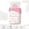 imageSaturday Park Star Wars Dark Side Darth Vader Tech FullQueen Duvet Cover and Sham Set  3 Piece 100 Organic Cotton Duvet Set  GOTS ampamp OekoTEX CertifiedPink  Rainbow