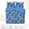 imageSaturday Park Star Wars Dark Side Darth Vader Tech FullQueen Duvet Cover and Sham Set  3 Piece 100 Organic Cotton Duvet Set  GOTS ampamp OekoTEX CertifiedBlue  Gamer