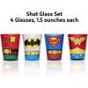 imageSilver Buffalo Disney Star Wars Character Portraits 4 Pack Mini Glasses 15 OuncesDC Comics Superhero Uniforms