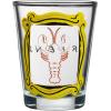 imageSilver Buffalo Disney Star Wars Character Portraits 4 Pack Mini Glasses 15 OuncesFriends Iconic Icons in Yellow Frame
