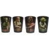 imageSilver Buffalo Disney Star Wars Character Portraits 4 Pack Mini Glasses 15 OuncesStar Wars Character Portraits Black