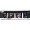 imageSilver Buffalo Disney Star Wars Character Portraits 4 Pack Mini Glasses 15 OuncesZ  Star Wars Original Trilogy