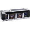 imageSilver Buffalo Disney Star Wars Character Portraits 4 Pack Mini Glasses 15 OuncesZ  Star Wars Original Trilogy