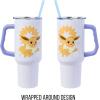 imageSilver Buffalo Star Wars Featuring Chewbacca Yoda R2D2 C3PO Princess Leia Han Solo and Luke Skywalker Stainless Steel Tumbler with Handle and Straw Fits in Standard Cup Holder 40 OuncesEevee Pokemon