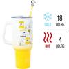 imageSilver Buffalo Star Wars Featuring Chewbacca Yoda R2D2 C3PO Princess Leia Han Solo and Luke Skywalker Stainless Steel Tumbler with Handle and Straw Fits in Standard Cup Holder 40 OuncesPeanuts