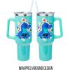 imageSilver Buffalo Star Wars Featuring Chewbacca Yoda R2D2 C3PO Princess Leia Han Solo and Luke Skywalker Stainless Steel Tumbler with Handle and Straw Fits in Standard Cup Holder 40 OuncesDisney Lilo and Stitch Chillin
