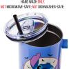 imageSilver Buffalo Star Wars Featuring Chewbacca Yoda R2D2 C3PO Princess Leia Han Solo and Luke Skywalker Stainless Steel Tumbler with Handle and Straw Fits in Standard Cup Holder 40 OuncesLilo and Stitch JackOLantern