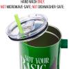 imageSilver Buffalo Star Wars Featuring Chewbacca Yoda R2D2 C3PO Princess Leia Han Solo and Luke Skywalker Stainless Steel Tumbler with Handle and Straw Fits in Standard Cup Holder 40 OuncesWicked Elphaba Not Your Basic Witch