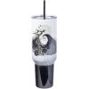 imageSilver Buffalo Star Wars Featuring Chewbacca Yoda R2D2 C3PO Princess Leia Han Solo and Luke Skywalker Stainless Steel Tumbler with Handle and Straw Fits in Standard Cup Holder 40 OuncesNightmare Before Christmas Hill and Moon Scene