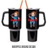 imageSilver Buffalo Star Wars Featuring Chewbacca Yoda R2D2 C3PO Princess Leia Han Solo and Luke Skywalker Stainless Steel Tumbler with Handle and Straw Fits in Standard Cup Holder 40 OuncesChucky Wanna Play Spooky Scary