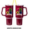 imageSilver Buffalo Star Wars Featuring Chewbacca Yoda R2D2 C3PO Princess Leia Han Solo and Luke Skywalker Stainless Steel Tumbler with Handle and Straw Fits in Standard Cup Holder 40 OuncesHarry Potter Hogwarts House Crest