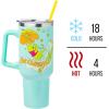 imageSilver Buffalo Star Wars Featuring Chewbacca Yoda R2D2 C3PO Princess Leia Han Solo and Luke Skywalker Stainless Steel Tumbler with Handle and Straw Fits in Standard Cup Holder 40 OuncesWinnie the Pooh Retro Dreamy Days