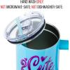 imageSilver Buffalo Star Wars Featuring Chewbacca Yoda R2D2 C3PO Princess Leia Han Solo and Luke Skywalker Stainless Steel Tumbler with Handle and Straw Fits in Standard Cup Holder 40 OuncesKawaii Stitch Sitting