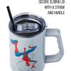 imageSilver Buffalo Star Wars Featuring Chewbacca Yoda R2D2 C3PO Princess Leia Han Solo and Luke Skywalker Stainless Steel Tumbler with Handle and Straw Fits in Standard Cup Holder 40 OuncesInto the SpiderVerse