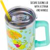 imageSilver Buffalo Star Wars Featuring Chewbacca Yoda R2D2 C3PO Princess Leia Han Solo and Luke Skywalker Stainless Steel Tumbler with Handle and Straw Fits in Standard Cup Holder 40 OuncesWinnie the Pooh Retro Dreamy Days