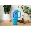 imageSilver Buffalo Star Wars Featuring Chewbacca Yoda R2D2 C3PO Princess Leia Han Solo and Luke Skywalker Stainless Steel Tumbler with Handle and Straw Fits in Standard Cup Holder 40 OuncesKawaii Stitch Sitting