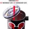 imageSilver Buffalo Star Wars Featuring Chewbacca Yoda R2D2 C3PO Princess Leia Han Solo and Luke Skywalker Stainless Steel Tumbler with Handle and Straw Fits in Standard Cup Holder 40 OuncesMickey Mouse currentmood