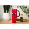 imageSilver Buffalo Star Wars Featuring Chewbacca Yoda R2D2 C3PO Princess Leia Han Solo and Luke Skywalker Stainless Steel Tumbler with Handle and Straw Fits in Standard Cup Holder 40 OuncesSpiderMan